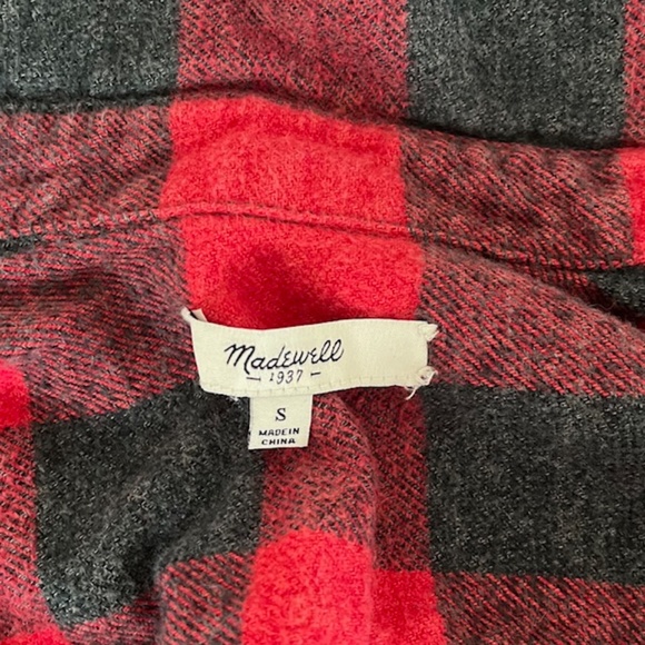 Madewell Flannel Ex-Boyfriend Shirt in Albion Plaid - Picture 5 of 6